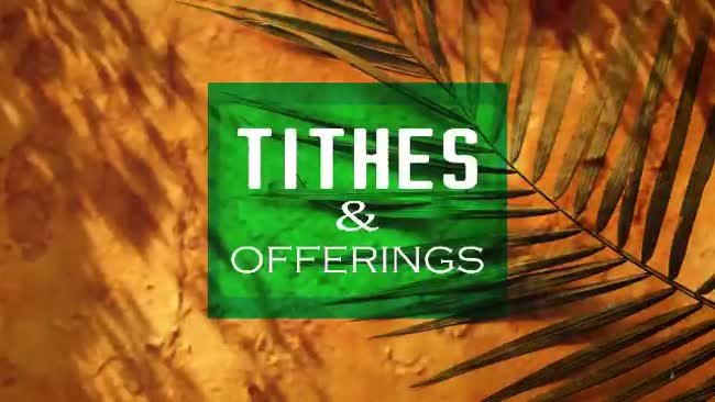 Tithes And Offerings Palm Sunday | Videos2worship | SermonSpice