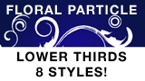 Floral Particle Lower Third Design Pack