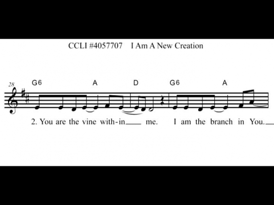 I AM A NEW CREATION (Lead Sheet Video) eMedia for Worship | Gary Lanier ...