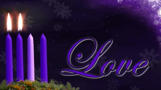 Advent Love Candle Background 1 Vertical Hold Media
