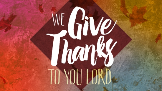 We Give Thanks | Floodgate Productions | SermonSpice