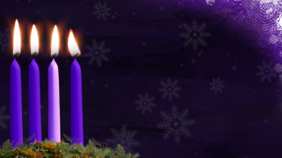 Advent Candle Still Image - Week 4 - HD and SD | Vertical Hold Media